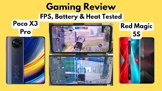 Poco X3 Pro Vs Red Magic 5s PUBG Test [FPS, Heat & Battery Test]