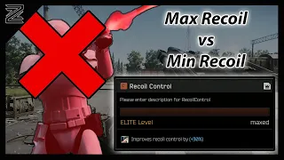 MAX Recoil Control vs Minimum Recoil | 12.8 | Escape from Tarkov