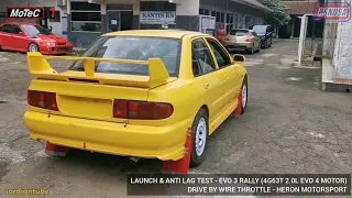 EVO 3 Rally - Tes Launch & Anti Lag MoTeC M1