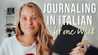 Journaling in Italian for One Week 📒| Language Learning Challenge