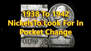 RARE 1938 to 1942 Jefferson Nickel Varieties You Can Find In Pocket Change Doubled Dies RPMS Variety