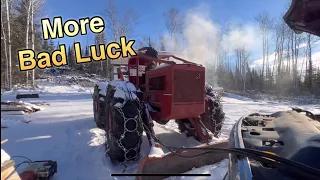 More bad luck with 230 Timberjack skidder at the off grid property part 1