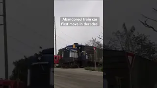 Abandoned train car’s first move in decades!
