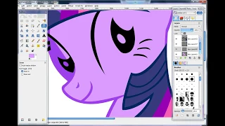 Drawing my favorite Pony - Twilight Sparkle (Gimp)