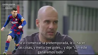 Pep Guardiola sobre Messi: “Lo vi pequeño y tímido y pensé, ‘¿este es tan bueno como dicen?’”