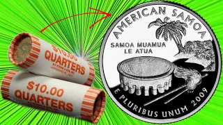 I OPENED 5 ROLLS OF QUARTERS FROM THE BANK: HERE'S WHAT I FOUND | COIN ROLL HUNTING QUARTERS