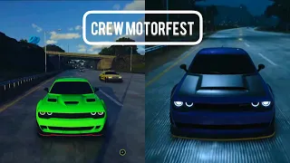 The Crew MotorFest - Stock Demon Vs Stock Hellcat Challenger Test Drive (Beta) PS5 4K