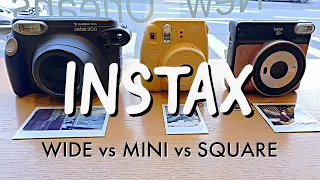 Best Instant Camera | Instax Mini vs Instax Square SQ6 vs  Instax Wide Comparison + Korea Cafe Vlog