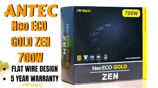 ANTEC NeoECO ZEN 700W | FLAT WIRE DESIGN POWER SUPPLY UNBOXING
