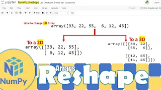 Python NumPy|Changing the Dimension/Shape of a NumPy Arrays | Python for Beginners | Learnerea