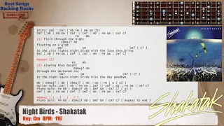 🎸 Night Birds - Shakatak Guitar Backing Track with chords and lyrics