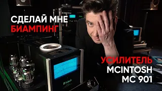 Двойной лампово-транзисторный моноблок для биампинга McIntosh MC901