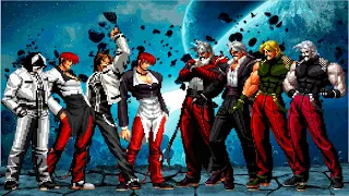 [KOF Mugen] Kyo & Iori Team vs Boss Rugal Team