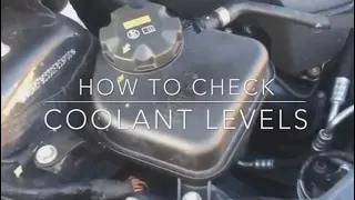 How To Add Anti- Freeze / Low Coolant Level Warning / BMW