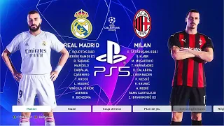 PES 2021 PS5 REAL MADRID - AC MILAN | MOD Ultimate Difficulty Career Mode HDR Next Gen