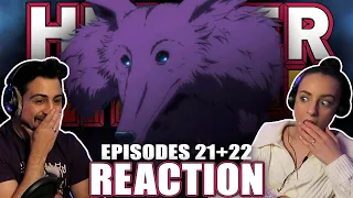 KUKUROO MOUNTAIN! Hunter x Hunter Episodes 21 & 22 REACTION!