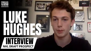 Luke Hughes talks Brothers Jack Hughes, Quinn Hughes, New Jersey Devils Interest & NHL Draft 2021