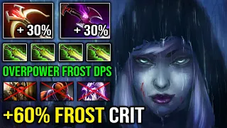 Everything is Just a Creep to this Drow Ranger | +60% Crit Rate Overpower Frost Arrow DPS Dota 2