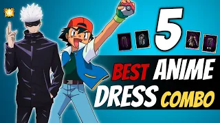 Top 5 Best Anime Dress Combination😰Free Fire Dress Combination ||Free Fire #freefire #freefireindia