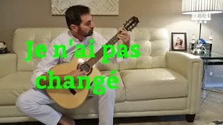 Je n'ai pas changé  Julio Iglesias- guitar cover- backing track in description box