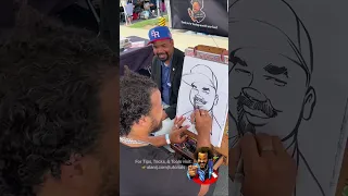 Senator Sharif Street was happy to get drawn by Alani J… but did he like the sketch?