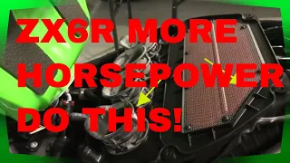 ZX6R 3 BEST MODS TO ADD MORE HORSEPOWER!