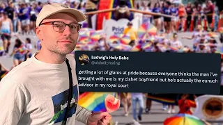 cishet husband educates himself for Pride Month
