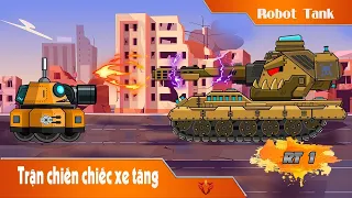 Cuộc đối đầu hồi hộp giữa xe tăng và robot trên đường phố