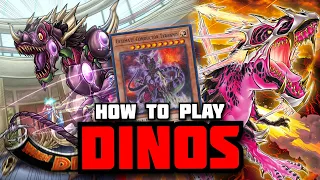 DINO DECK TUTORIAL! 🦖 How to Play DINOS in Yu-Gi-Oh Master Duel | Full Combo Guide & Deck List