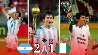 U-20 world cup final 2005 | Argentina vs Nigeria 2-1 | Lionel Messi win u-20 world cup 2005