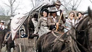 See Authentic Cowboys & Native Americans in 1931 Parade Near Tulsa