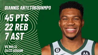 Giannis Antetokounmpo vs Chicago Bulls | Dec 28, 2022