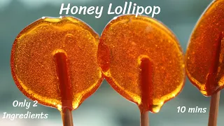 Honey lollipops | 2 ingredients lollipop | Lollipop candy for sore throat - DV Recipes