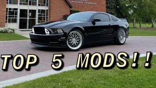 Top 5 Mods For A 2014 Mustang GT!!!