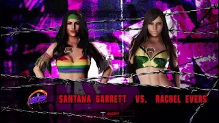 WWE 2K18: Santana Garrett Vs Rachel Evers