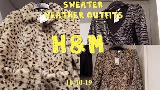 #H&M #SWEATERS FALL WINTER COLLECTION #COATS #ANIMALPRINTS #FLEECE WOMEN’S FASHION 2019