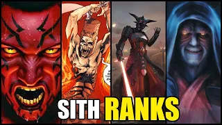 All 6 Sith Ranks Explained