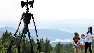 Ульяна и Захар нашли лесного Человека forest monster СИРЕНОГОЛОВЫЙ