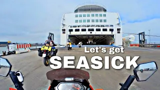 2 Days on this Ferryboat passing the Faroe Islands to get to Iceland on a Honda Dominator 650 /Ep.3