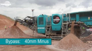 NEW Powerscreen Metrotrak jaw crusher working in C&D waste in the UK