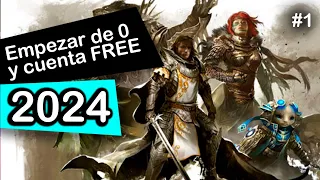 Jugar en 2024 Guild Wars 2 FREE TO PLAY? | Empiezo de 0 con cuenta GRATIS | Guía Gameplay Español