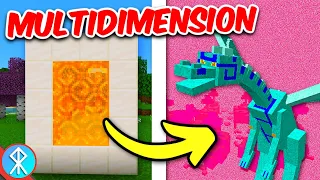 NEW DIMENSIONS | Multidimension Addon MCPE/Bedrock Minecraft