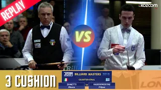 3 Cushion  - AGIPI 2010  - Marco ZANETTI vs Filipos KASIDOKOSTAS