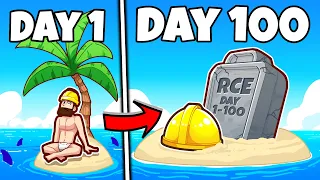 Surviving 100 DAYS on a desert island...