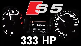 Audi S5 2012 V6 333HP Acceleration 0-100 km/h & 0- 100 MPH