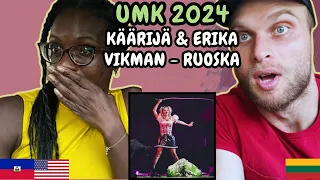 Käärijä, Erika Vikman - Ruoska Reaction (Finland🇫🇮 UMK 2024) | FIRST TIME LISTENING TO ERIKA VIKMAN