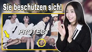 weibliche KPOP IDOLS beschützen sich vor Kleidungsunfällen | REACTION