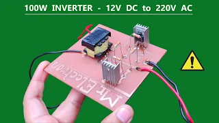 12V DC to 220V AC Converter 100W Inverter - School Project Idea 2022