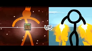 king orange vs every character in alan becker