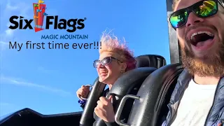Riding INSANE ROLLERCOASTERS at SIX FLAGS MAGIC MOUNTAIN